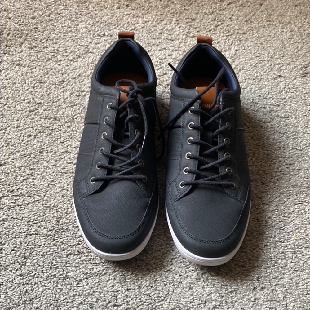 Call It Spring Black and Brown Sneakers Minimalist Design